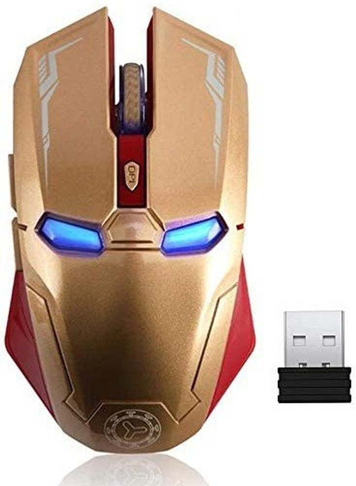 RETRACK Iron Man Mouse Wireless Mouse 2.4G Portable Mobile Optical