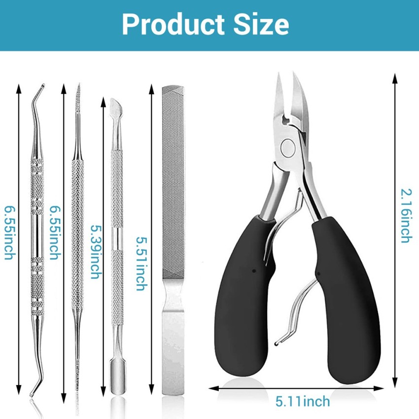 11PCS Toenail Clippers for Thick Nails, Ingrown Toenail Tools