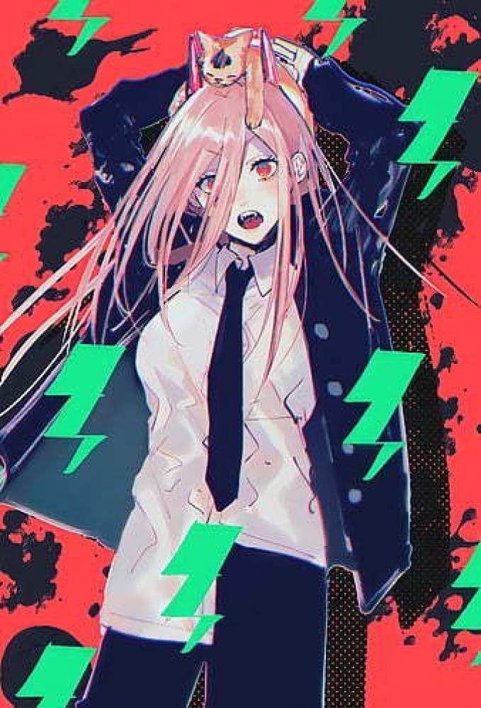 Poster Villa Chainsaw Man Anime Girls Power Character Hd Matte