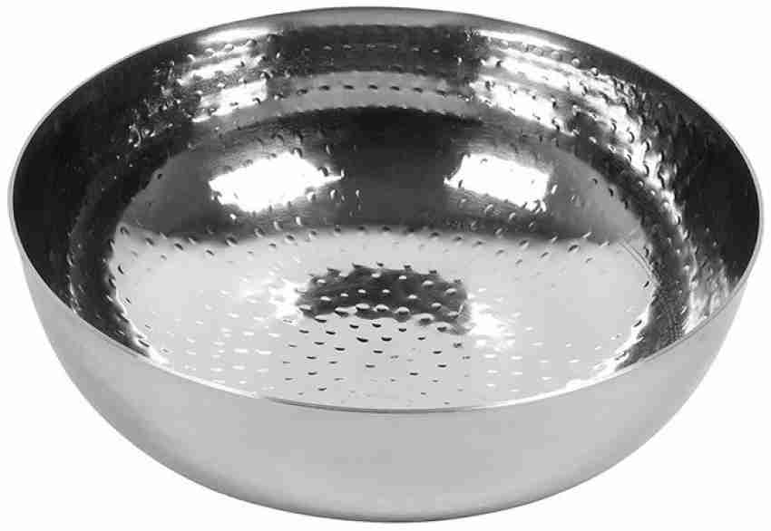 Hammered Stainless Steel Kadai - Small