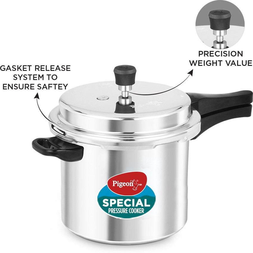Pigeon Special 7.5 L Outer Lid Pressure Cooker Price in India Buy Pigeon Special 7.5 L Outer Lid Pressure Cooker online at Flipkart