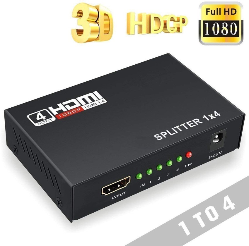  KELIIYO HDMI Splitter 1 in 4 Out V1.4b Powered HDMI