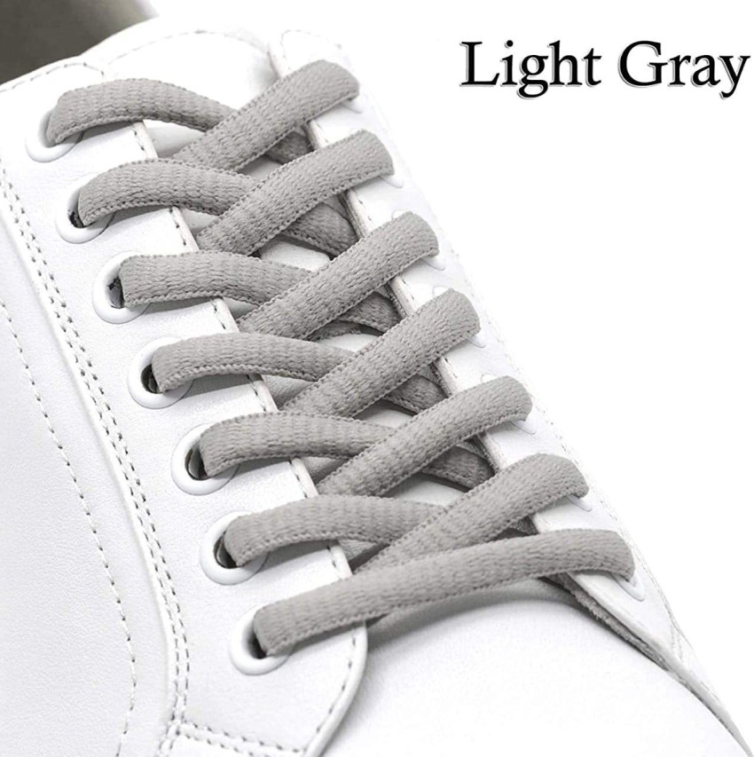 White Shoe Laces | Black Shoe Laces & Grey Shoe Laces for Sneakers Shoe Strings