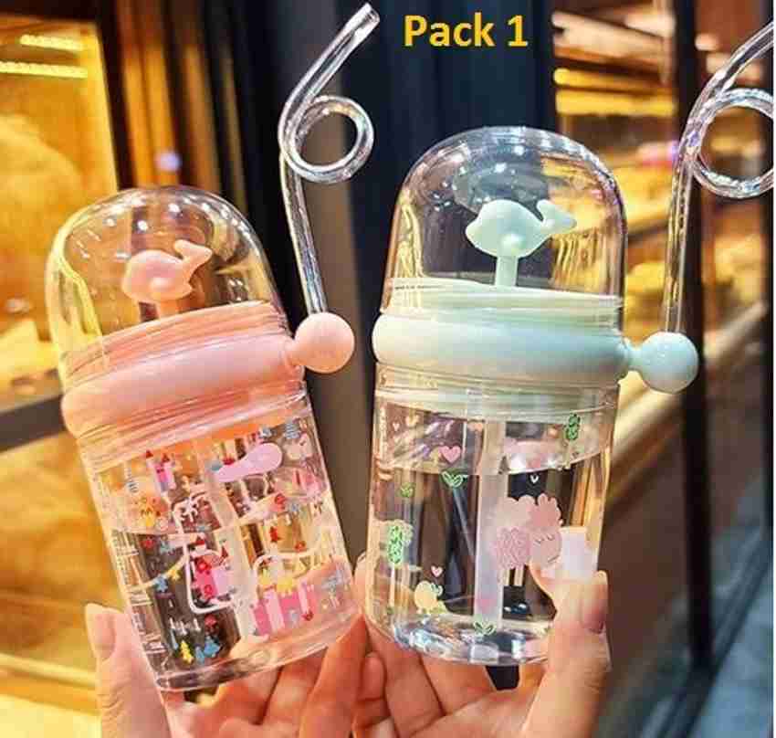 Fashionable Hub Cute Children s Theme Whale Fountain Sipper Bottle