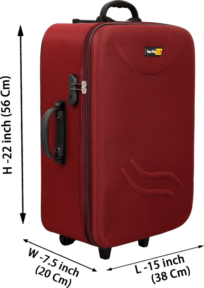 Zoya 22 Inch Travel Trolley Bag Suitcase Bag With 3 Wheels For Men