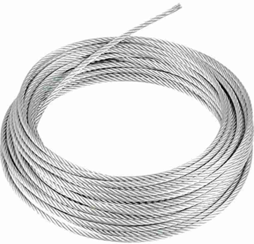 ARK 6mm Dia. 10M Length Stainless Steel Wire Rope Cable for