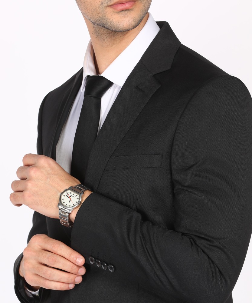 Next Look Solid Single Breasted Formal Men Blazer - Buy Next Look