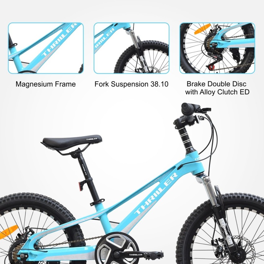 Blue 20 best sale inch mountain bike