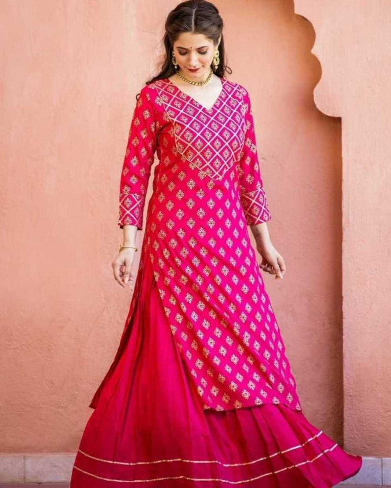 Skirt and best sale kurta dress