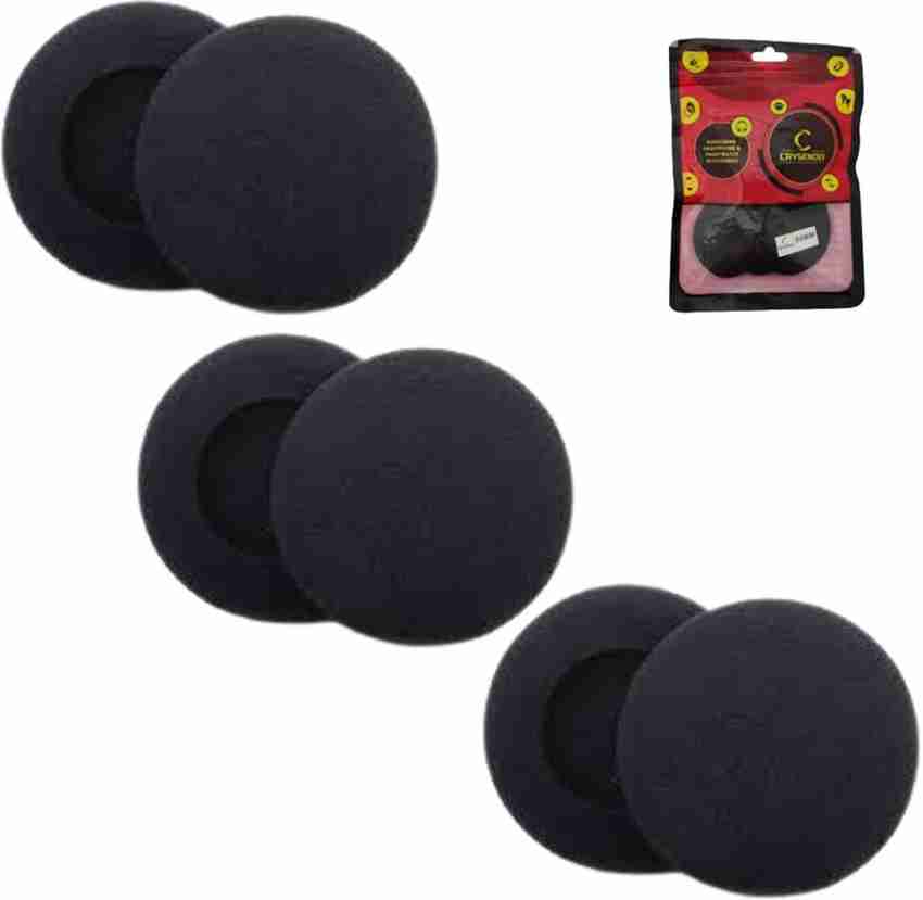 Crysendo 50mm Sponge Earbud Cushion Pads for Headphone Pack of 6