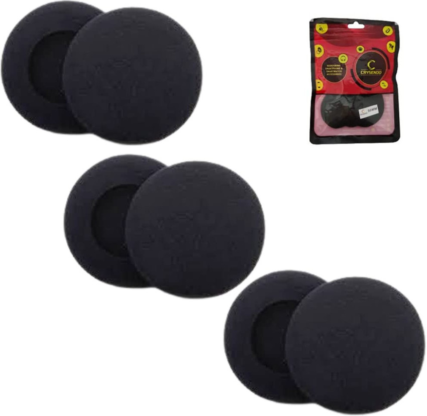 Crysendo 50mm Sponge Earbud Cushion Pads for Headphone Pack of 6