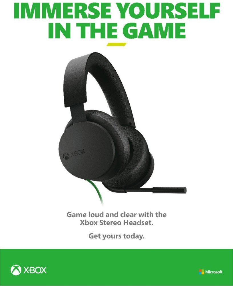 MICROSOFT Xbox Stereo Wired Gaming Headset Price in India Buy