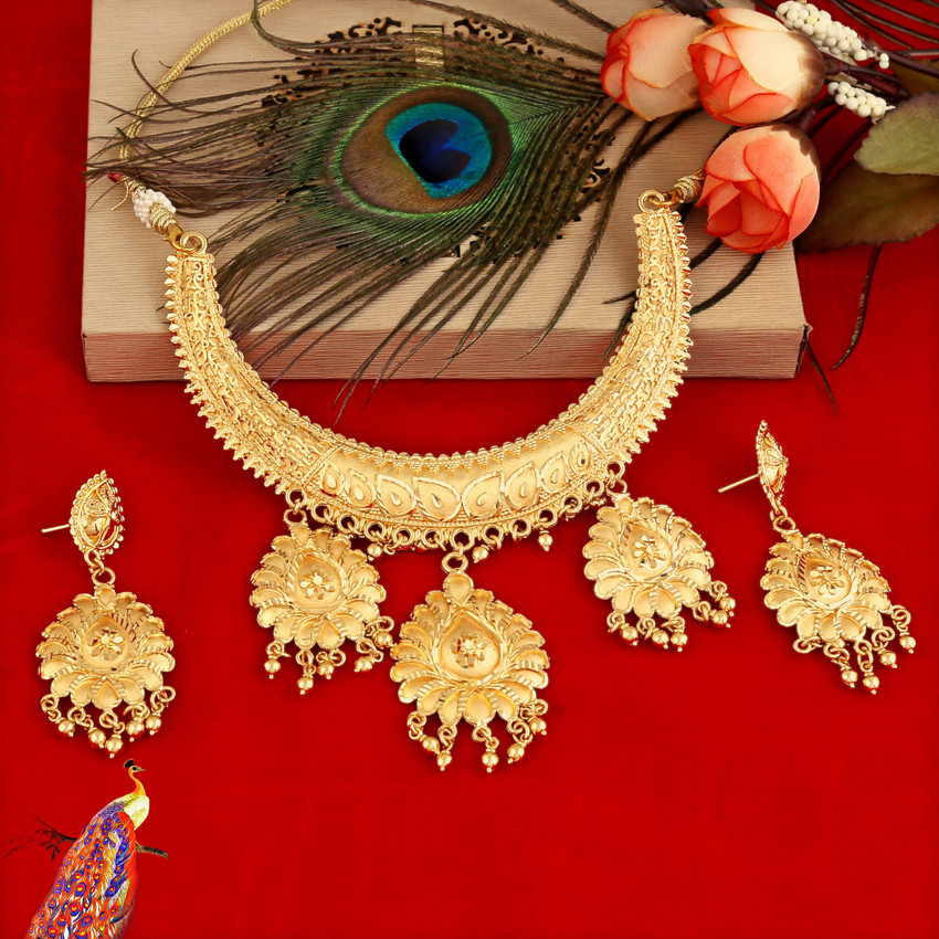Mansiyaorange alloy outlet jewel set