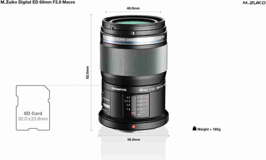 OLYMPUS M.Zuiko Digital ED 60mm F2.8 Macro Standard Zoom Lens - OLYMPUS :  Flipkart.com