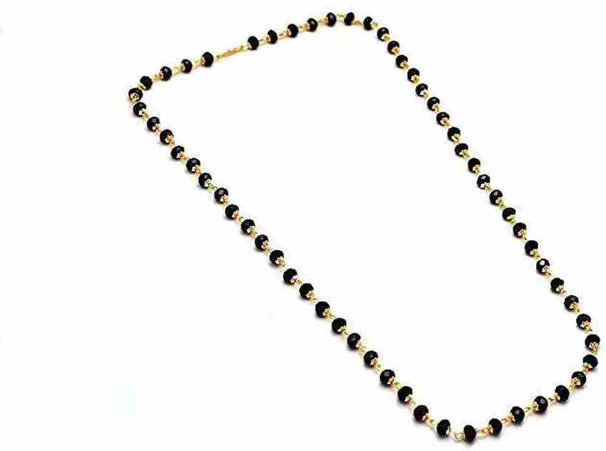 Black moti gold chain hotsell
