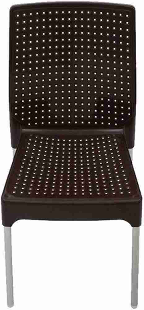 Plastic chair shop steel legs