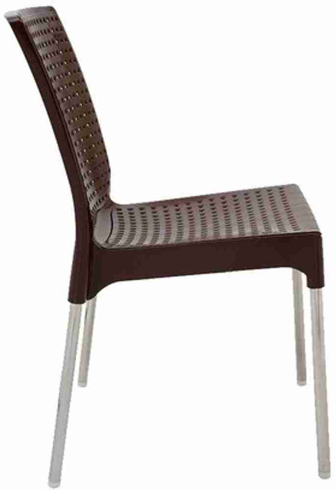 Plastic chair shop steel legs