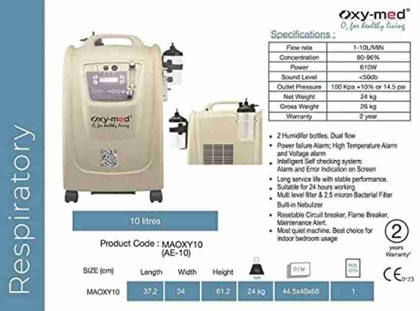Oxymed Oxygen Concentrator 10L with 2 Years Warranty Oxygen