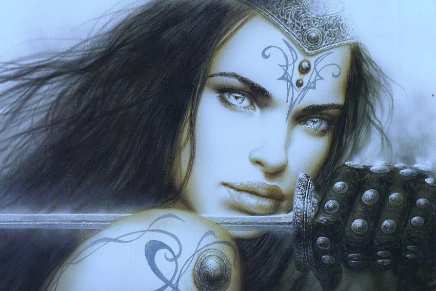 HD wallpaper: Luis Royo, Dead Moon, women, fantasy art, tattoo, religion |  Wallpaper Flare