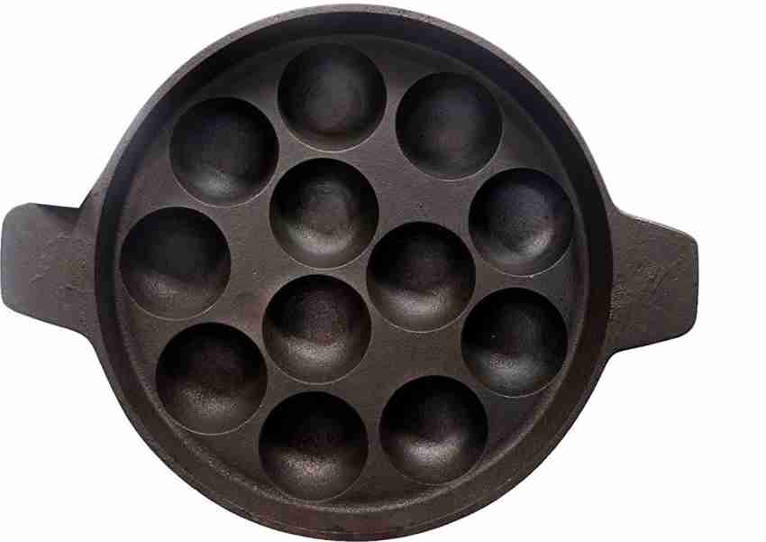 Blu Bel Cast Iron 12 Cavity Paniyaram/Appe Pan/Paddu/Appam Maker