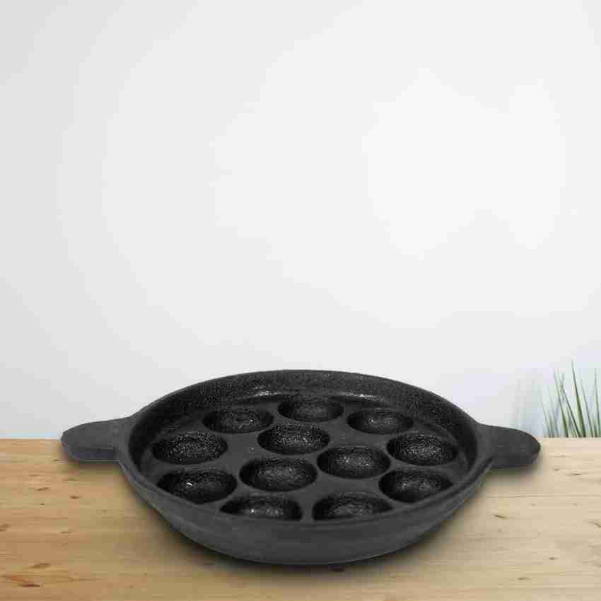 Blu Bel Cast Iron 12 Cavity Paniyaram/Appe Pan/Paddu/Appam Maker