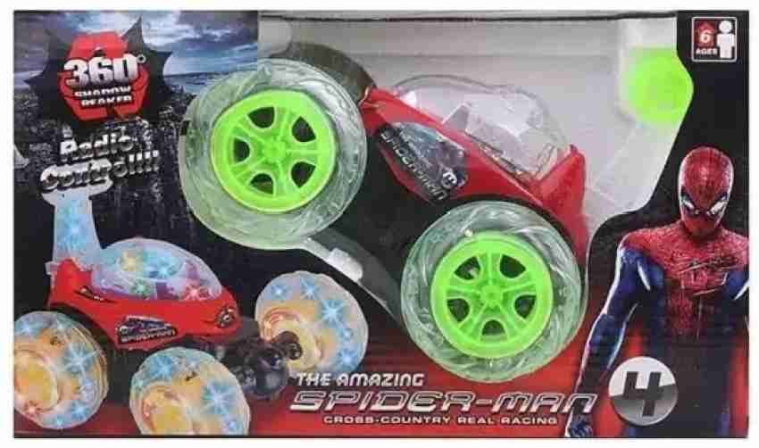 Auramini Creations Spiderman 360 degree flipping stunt car with