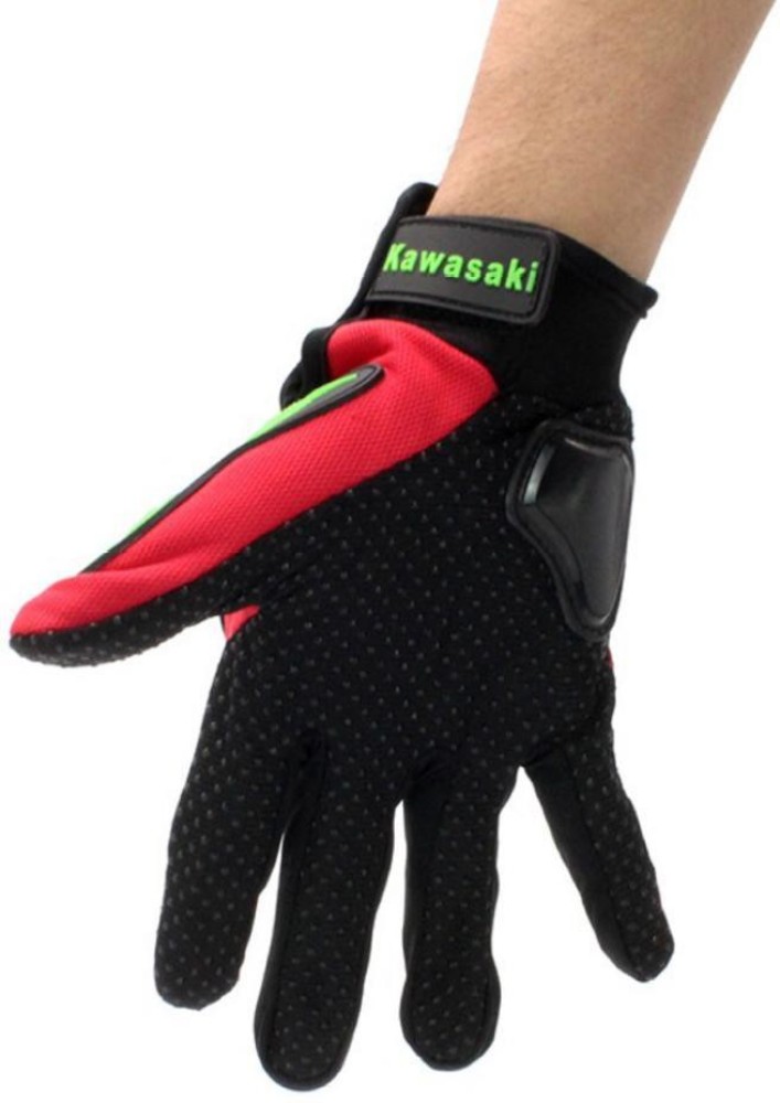 Mubco Kawasaki Full Finger Motorcycle Gloves, Protective Gears 