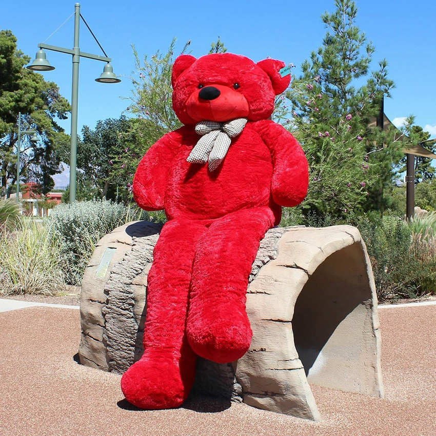 AV Toys 6 Feet Red teddy bear soft and cute Huggable teddy gift