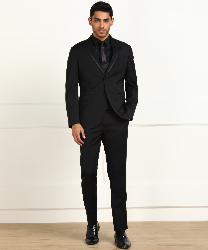 Buy Black 3 Piece Suit Online In India -  India