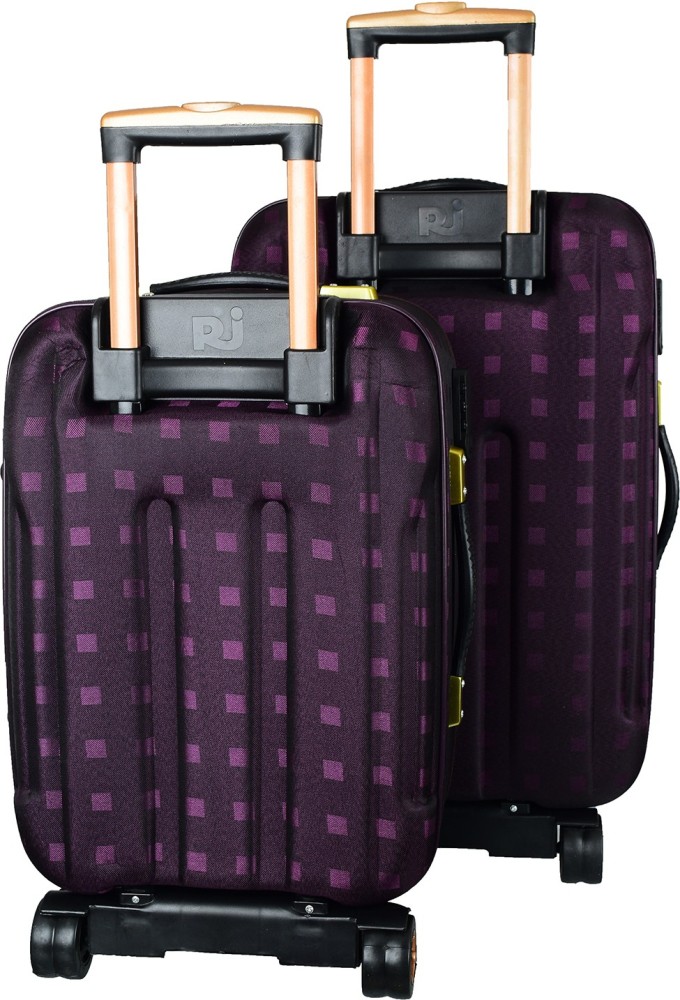 STUNNERZ Trolley Bags, 20+24 Inch, 51+61CM, Combo Set, Travel Bag Cabin Bag  Suitcase (pack of 2) Purple Cabin & Check-in Set - 24 inch Purple - Price  in India