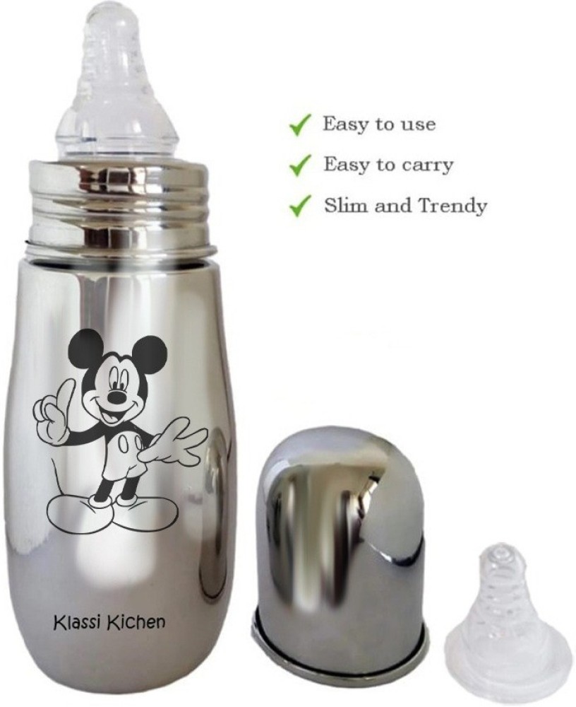 Mickey mouse milk store bottle