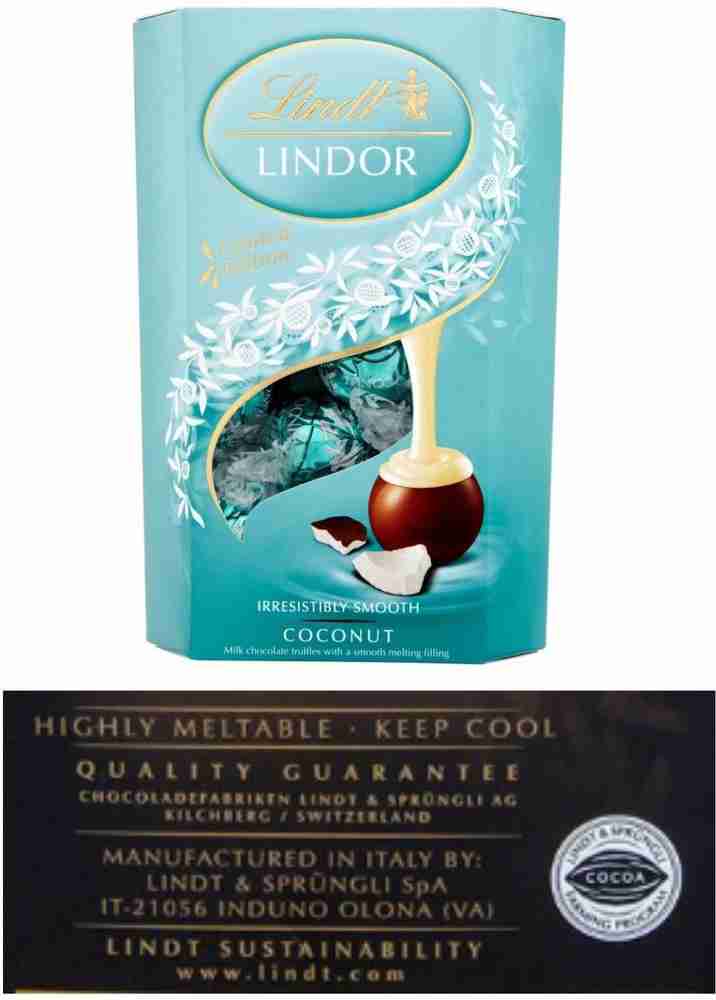 LINDT Lindor Irresistibly Smooth Coconut Chocolate IMPORTED