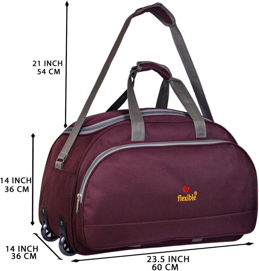 Flexible Expandable Branded good quality luggage bag with wheel