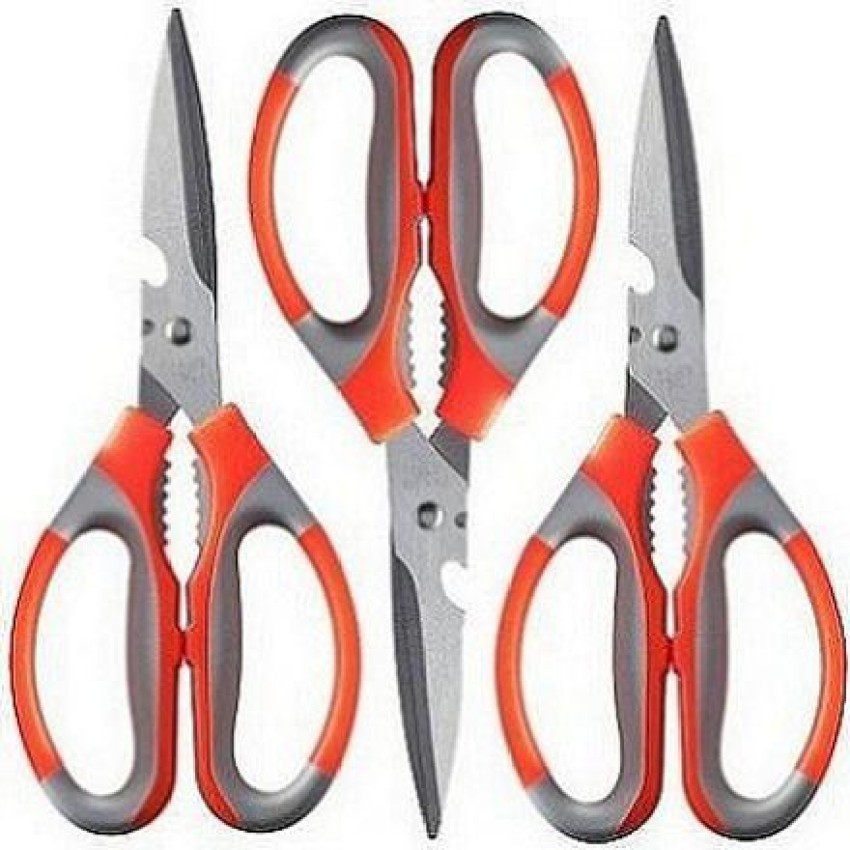 3pcs Stainless Steel Kitchen Scissors Set, Multifunctional Poultry