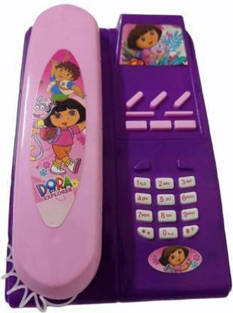 HK Toys Dora Barbie Landline Telephone Toy Musical Battery
