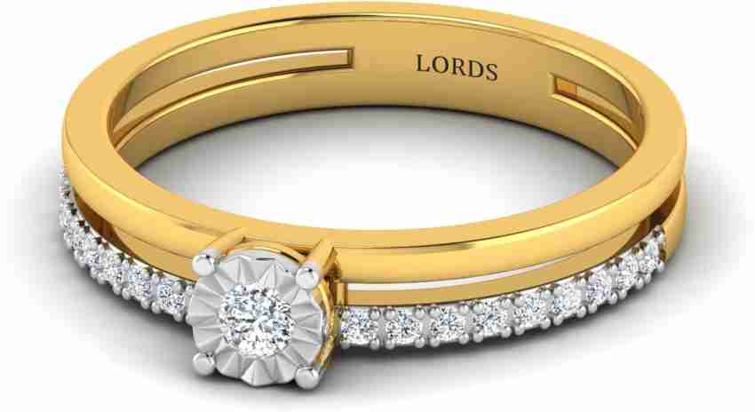 gold diamond rings for girls