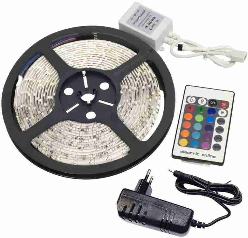 RGB Strip Light 300 LEDs 4 m Multicolor, Red, Green, Blue Color Changing,  Flickering, Steady Strip Rice Lights Price in India - Buy RGB Strip Light  300 LEDs 4 m Multicolor, Red