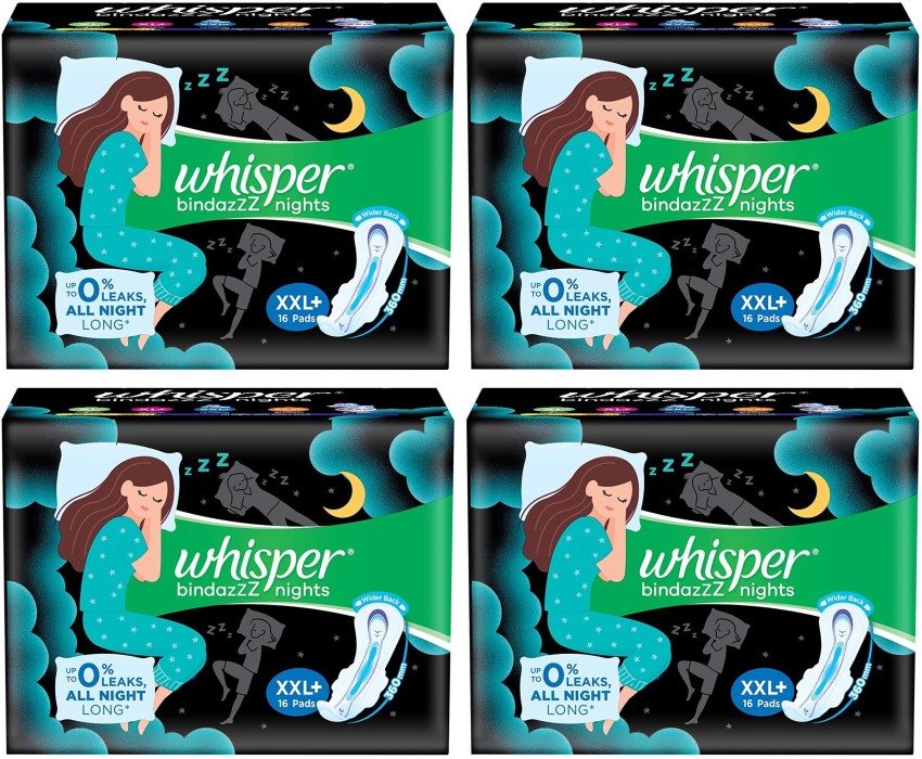 Buy Whisper Bindazzz Night Thin XL+ Sanitary Pads for upto 0