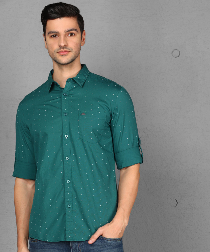 METRONAUT by Flipkart Men Printed Casual Green Shirt Buy