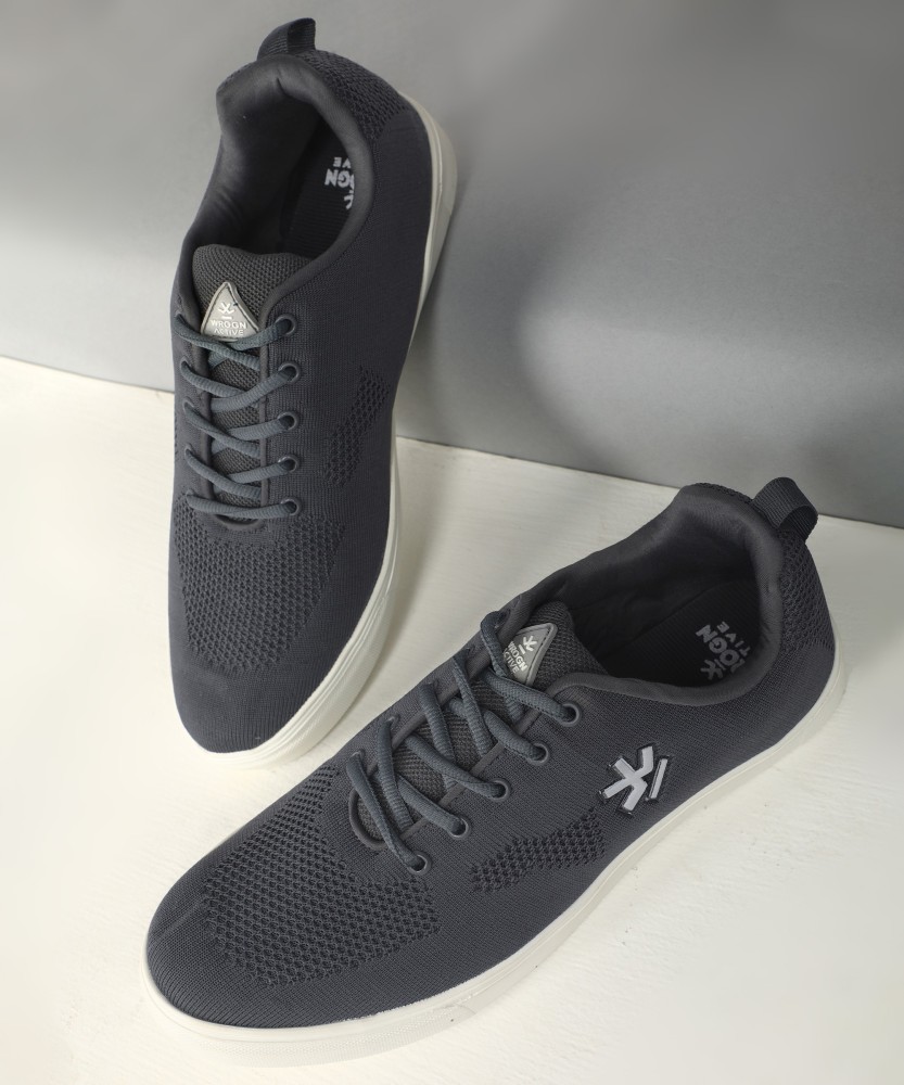 Wrogn men 2025 grey sneakers