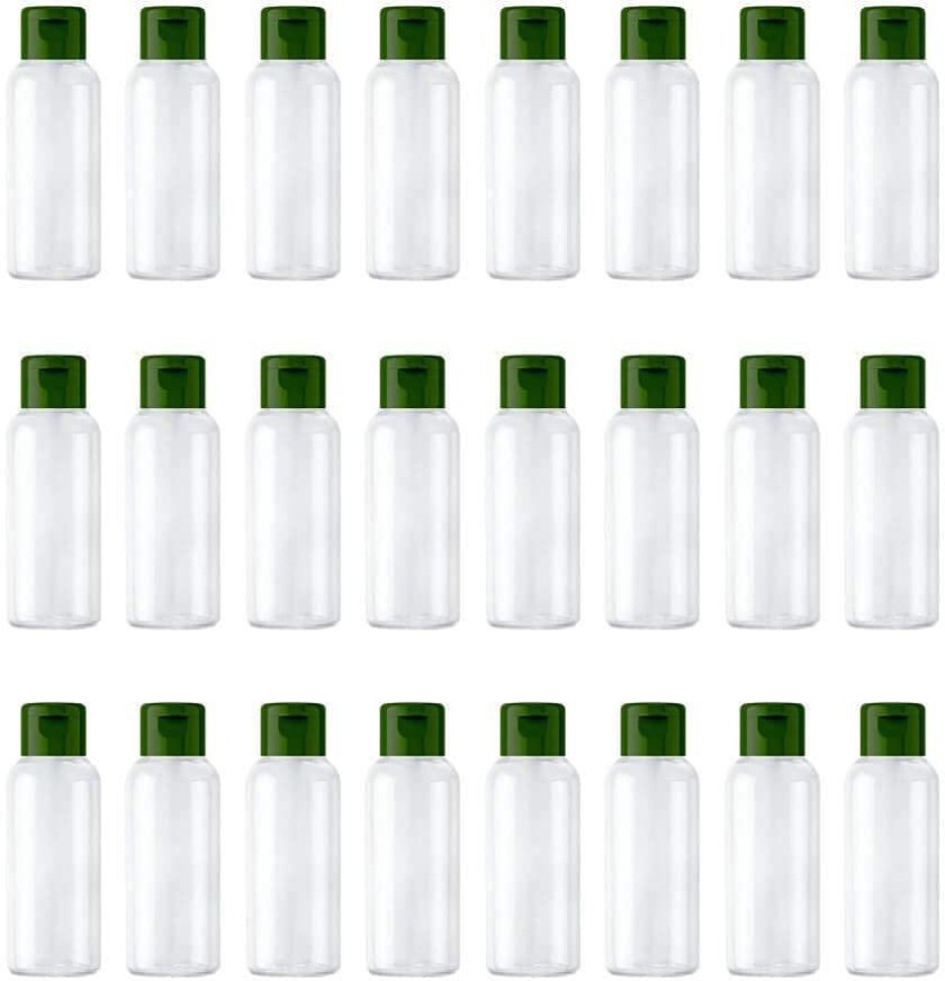 Plastic Empty Bottles - 24-Pack Travel Containers with Flip Cap
