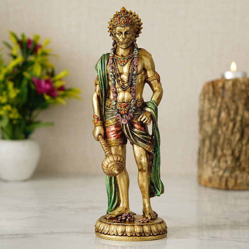 Sandalwood Hand Carved Statue Of Sitting Hanuman selling Ji Indoor Figurine Home Decor Idol For Table Decor And Gifts And Home Decor