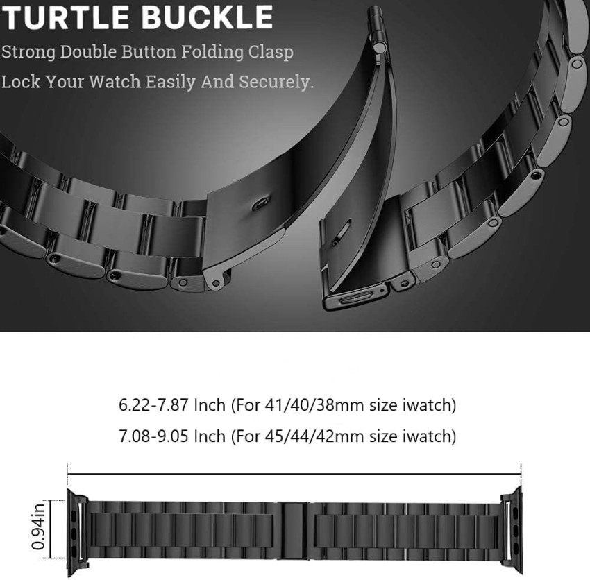 Métal Bracelet Compatible Avec Bracelet Apple Watch 44Mm 42Mm 45Mm
