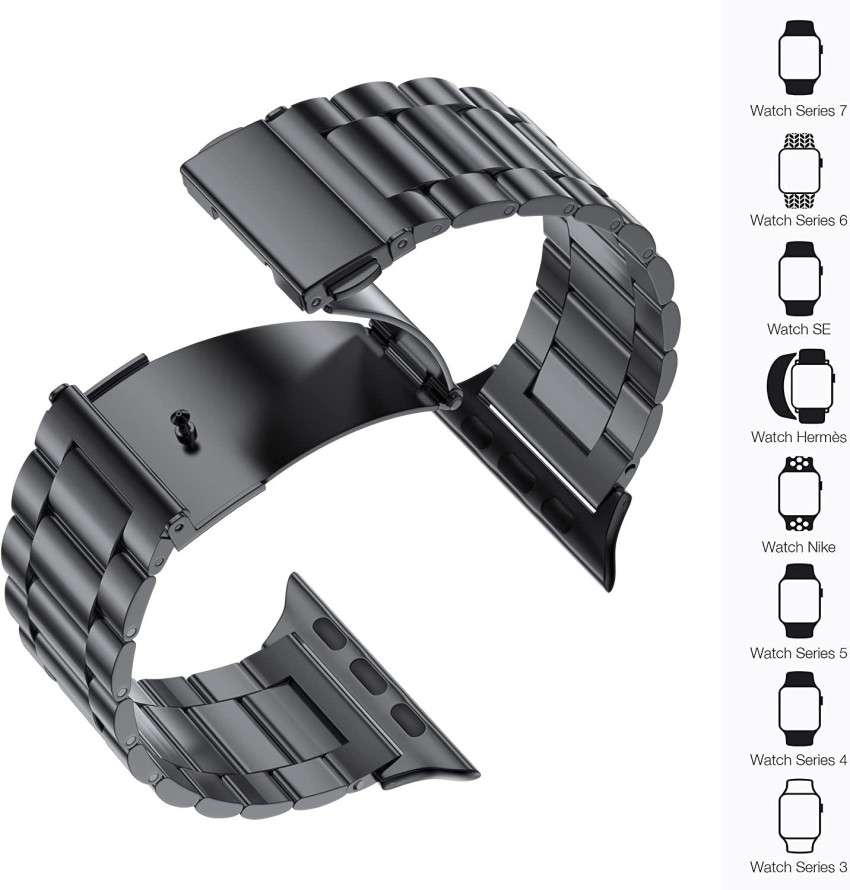 Stainless Steel Apple Watch Strap for Apple Watch 3-8 SE