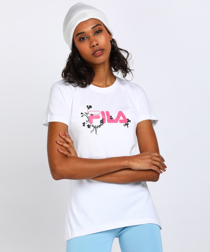 FILA Printed Women Round Neck White T Shirt Buy FILA Printed Women Round Neck White T Shirt Online at Best Prices in India Flipkart