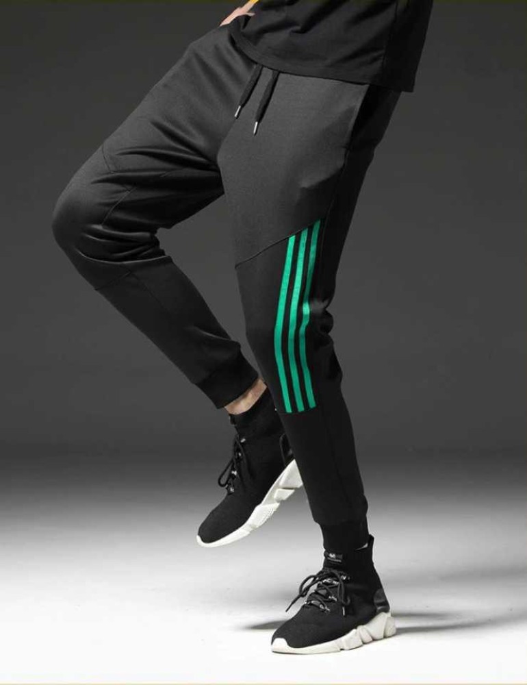 GT SPORTS Striped Men Black Track Pants - Buy GT SPORTS Striped Men Black  Track Pants Online at Best Prices in India