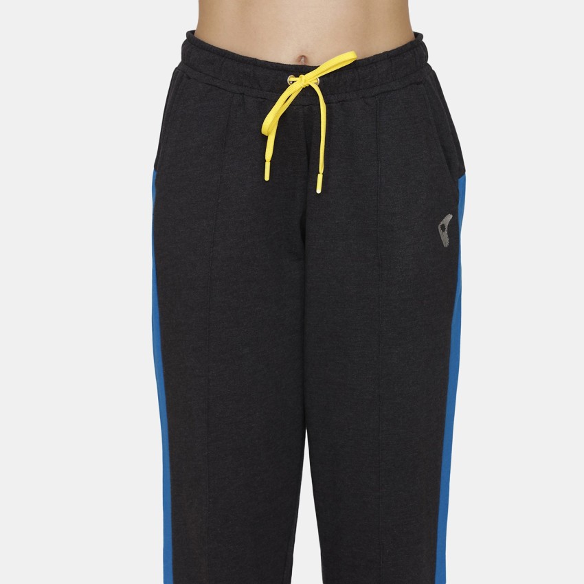 Zelocity by Zivame Striped Women Black Track Pants - Buy Zelocity by Zivame  Striped Women Black Track Pants Online at Best Prices in India