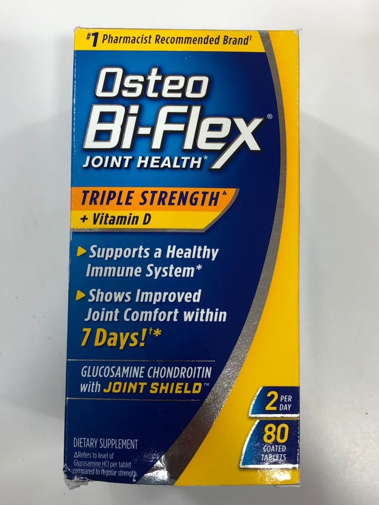 Osteo Bi-Flex Joint Health, Triple Strength, with Vitamin D, Coated  Tablets, 80 tablets