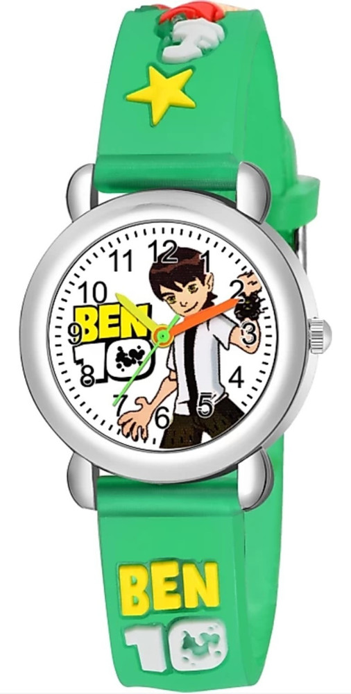 Noman G588 KIDS ANALOG WATCH GREEN COLOR BEN10 WATCH Analog Watch