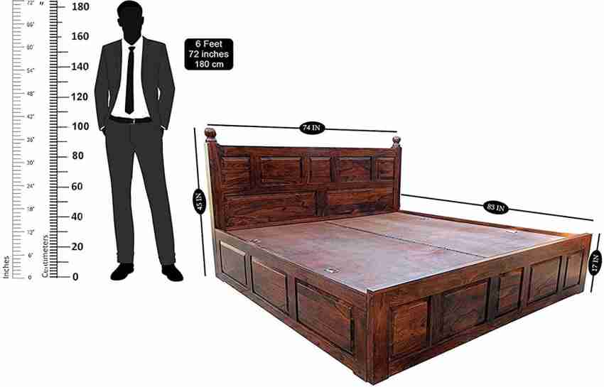 Divine Arts Sheesham Size Double with Storage for Living Room Solid Wood  King Box Bed Price in India - Buy Divine Arts Sheesham Size Double with  Storage for Living Room Solid Wood